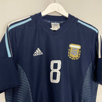 Shop 2002/04 ARGENTINA ZANETTI #4 AWAY SHIRT (M) ADIDAS, classic football shirts, vintage football shirts & retro soccer jerseys at Cult Kits