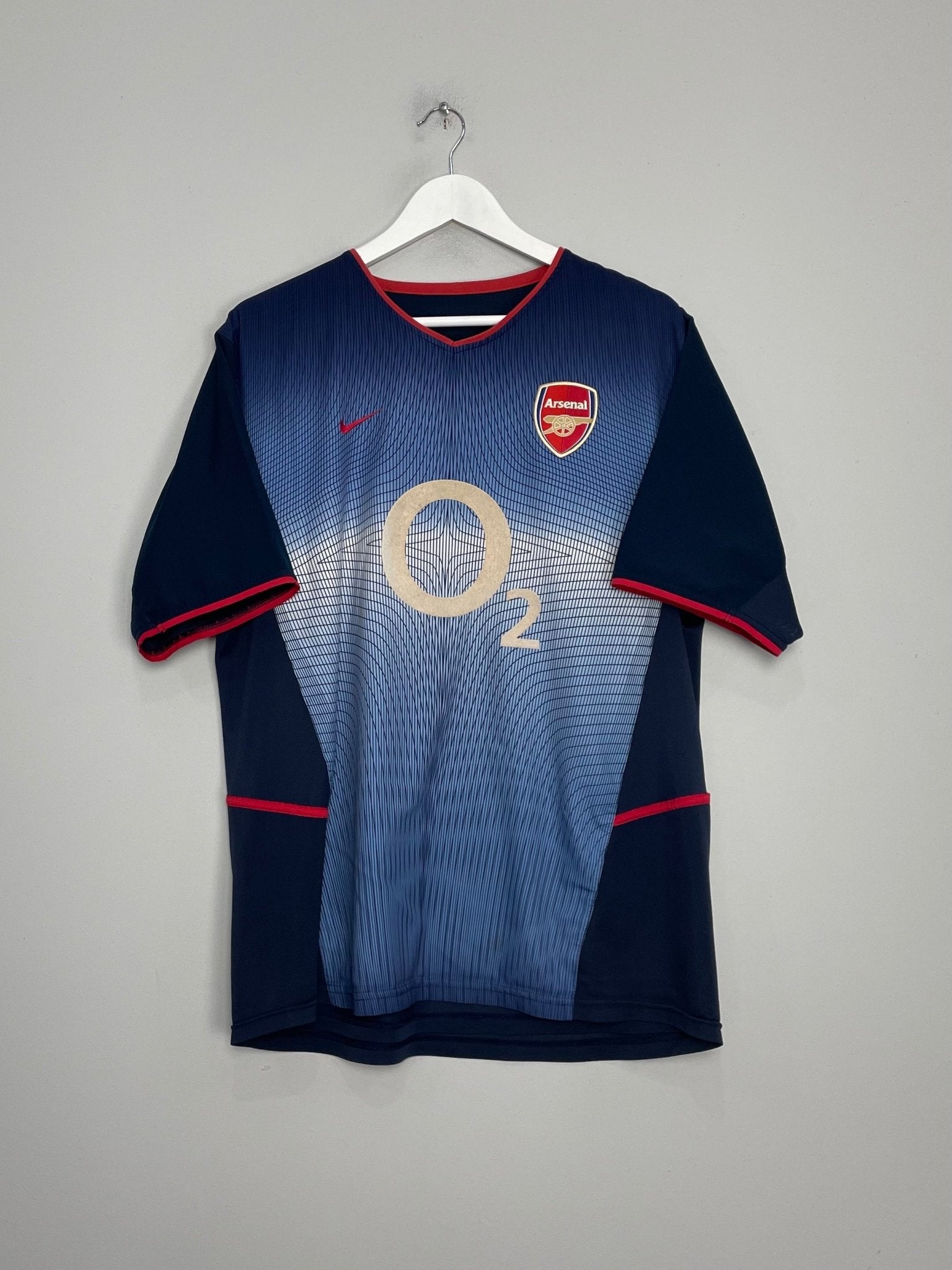Shop 2002/04 ARSENAL HENRY #14 AWAY SHIRT (L) NIKE, classic football shirts, vintage football shirts & retro soccer jerseys at Cult Kits