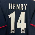 Shop 2002/04 ARSENAL HENRY #14 AWAY SHIRT (L) NIKE, classic football shirts, vintage football shirts & retro soccer jerseys at Cult Kits
