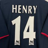 Shop 2002/04 ARSENAL HENRY #14 AWAY SHIRT (L) NIKE, classic football shirts, vintage football shirts & retro soccer jerseys at Cult Kits