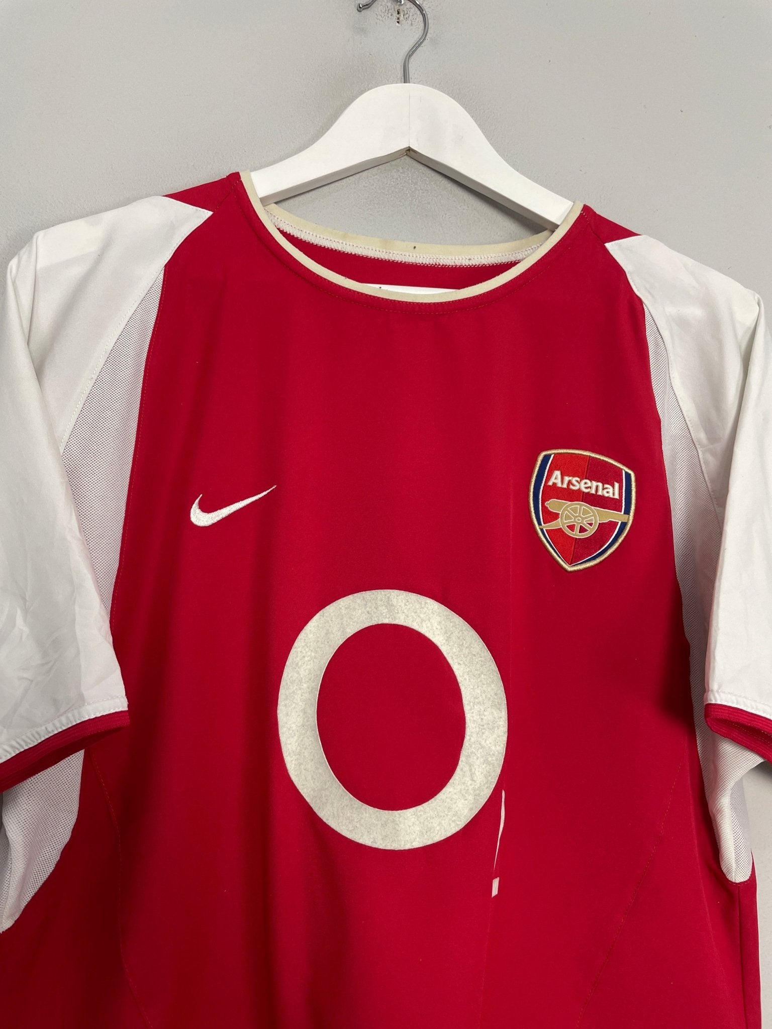 Shop 2002/04 ARSENAL HENRY #14 HOME SHIRT (M) NIKE, classic football shirts, vintage football shirts & retro soccer jerseys at Cult Kits
