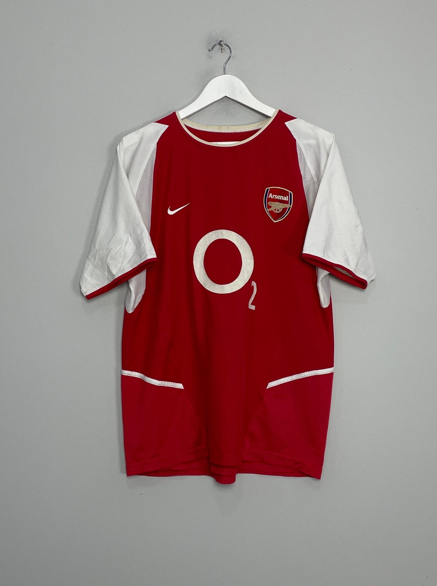 Shop 2002/04 ARSENAL HENRY #14 HOME SHIRT (M) NIKE, classic football shirts, vintage football shirts & retro soccer jerseys at Cult Kits