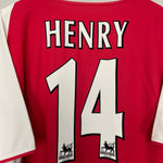 Shop 2002/04 ARSENAL HENRY #14 HOME SHIRT (XL) NIKE, classic football shirts, vintage football shirts & retro soccer jerseys at Cult Kits