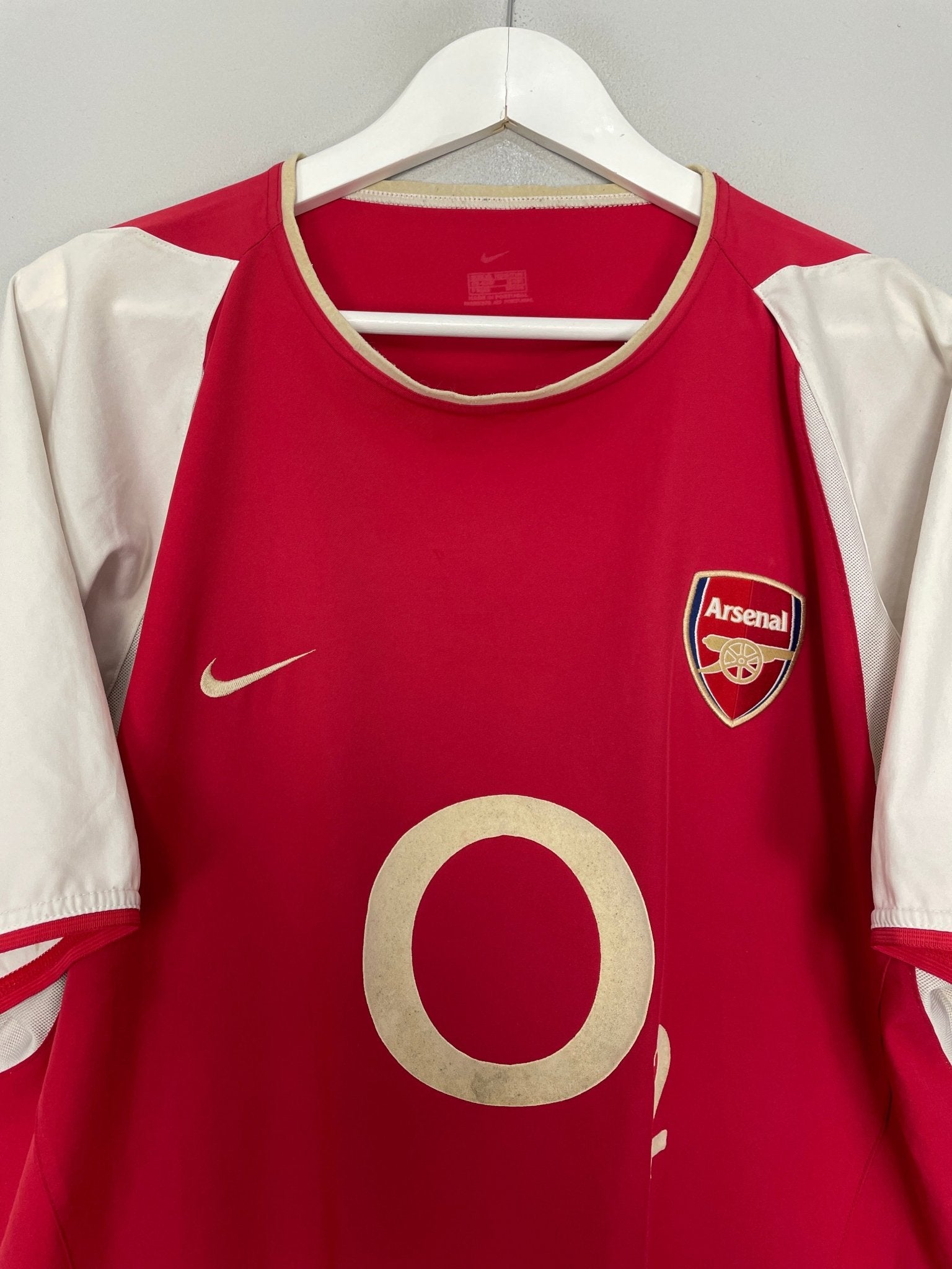 Shop 2002/04 ARSENAL HOME SHIRT (XXL) NIKE, classic football shirts, vintage football shirts & retro soccer jerseys at Cult Kits