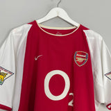 Shop 2002/04 ARSENAL LJUNGBERG #8 HOME SHIRT (L) NIKE, classic football shirts, vintage football shirts & retro soccer jerseys at Cult Kits