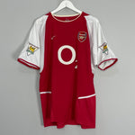 Shop 2002/04 ARSENAL LJUNGBERG #8 HOME SHIRT (L) NIKE, classic football shirts, vintage football shirts & retro soccer jerseys at Cult Kits