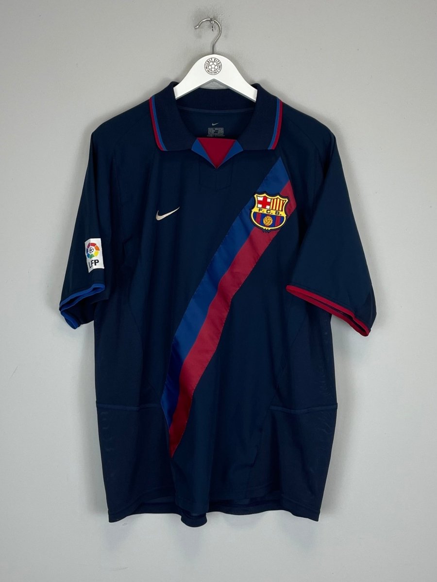 2002/04 BARCELONA RONALDINHO 10 AWAY SHIRT (L) NIKE - Cult Kits - Large - Buy Vintage Football Shirts, Authentic Retro Football Shirts For Sale, Classic Football Shirts & Soccer Jersey
