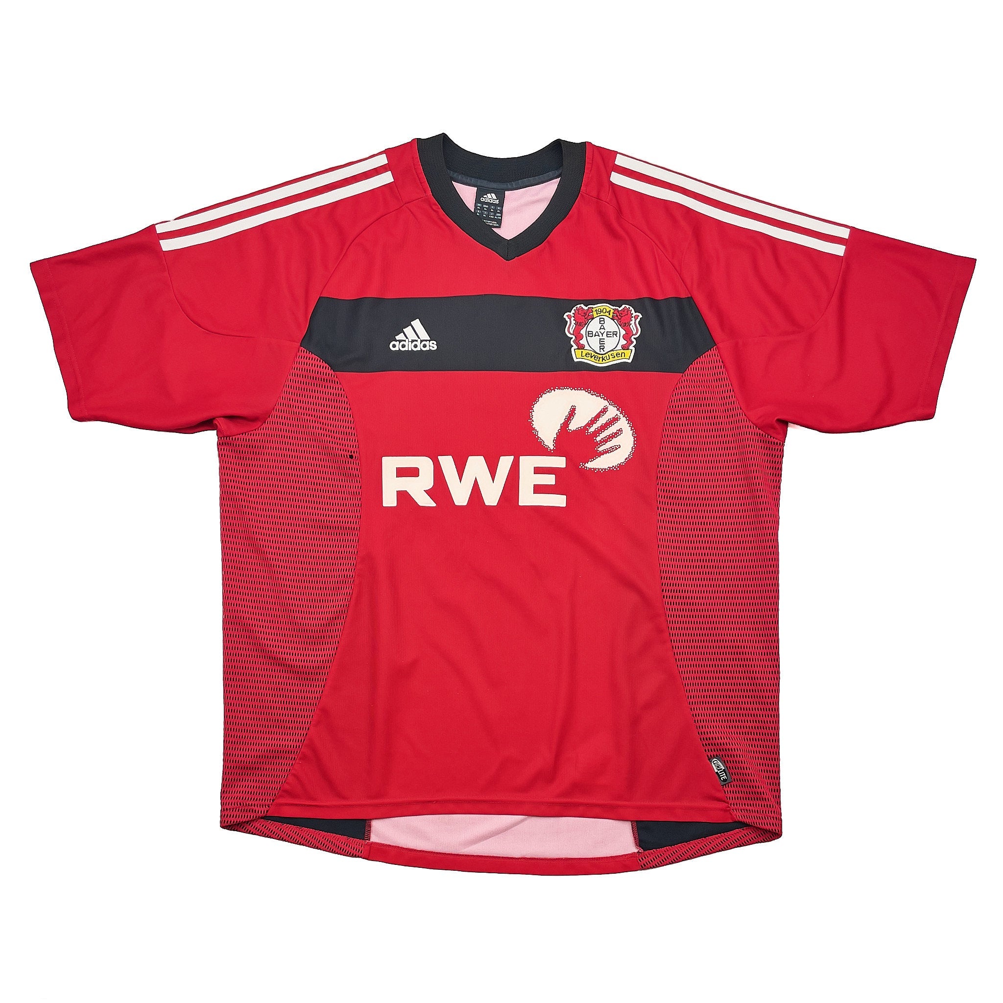 Buy 2002/04 Bayer Leverkusen Berbatov 9 Home Shirt (XL) Adidas ~ Free worldwide shipping available ~ Authentic Vintage Football Shirts from Cult Kits