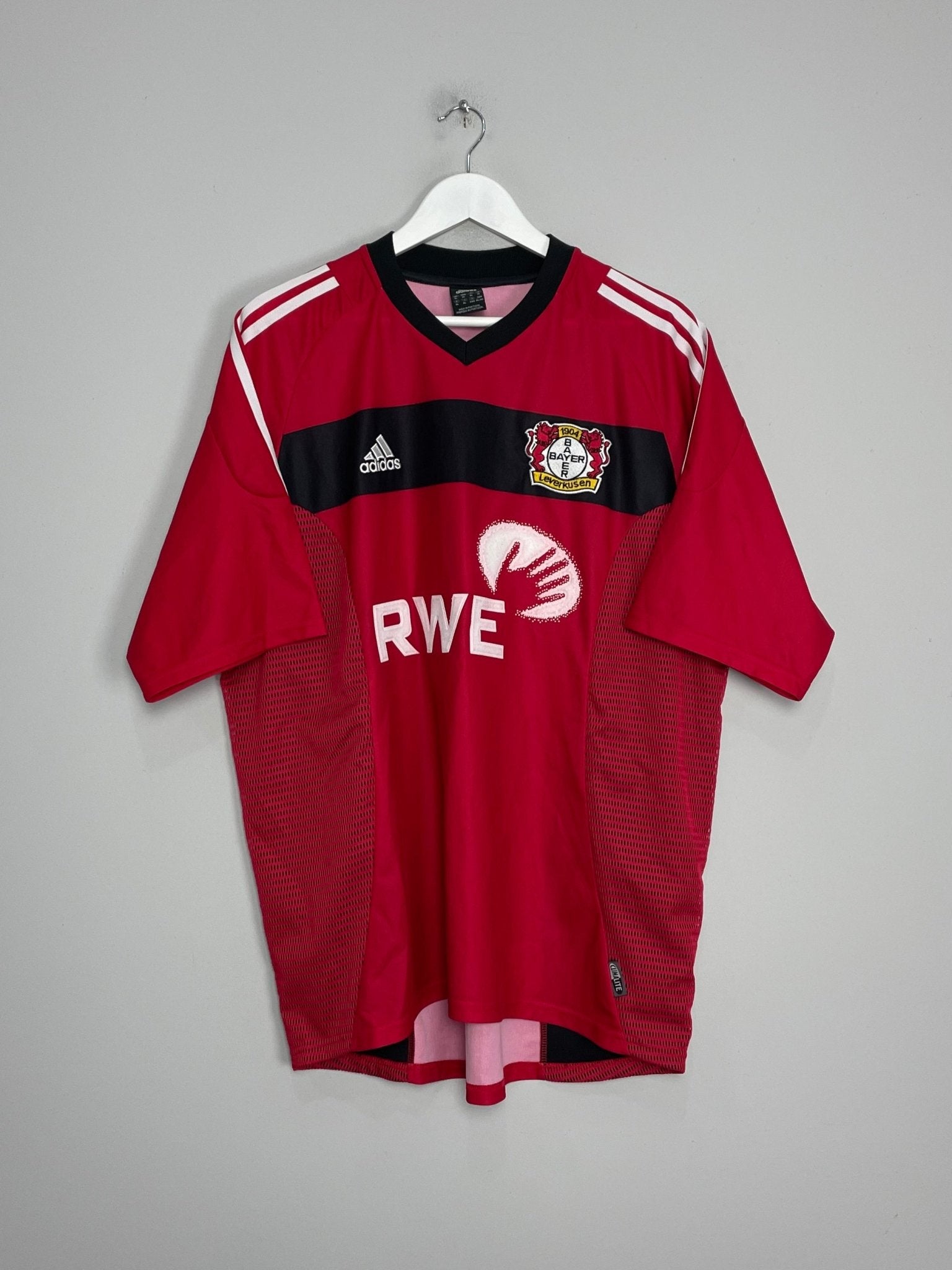 Shop 2002/04 BAYER LEVERKUSEN HOME SHIRT (XL) ADIDAS, classic football shirts, vintage football shirts & retro soccer jerseys at Cult Kits