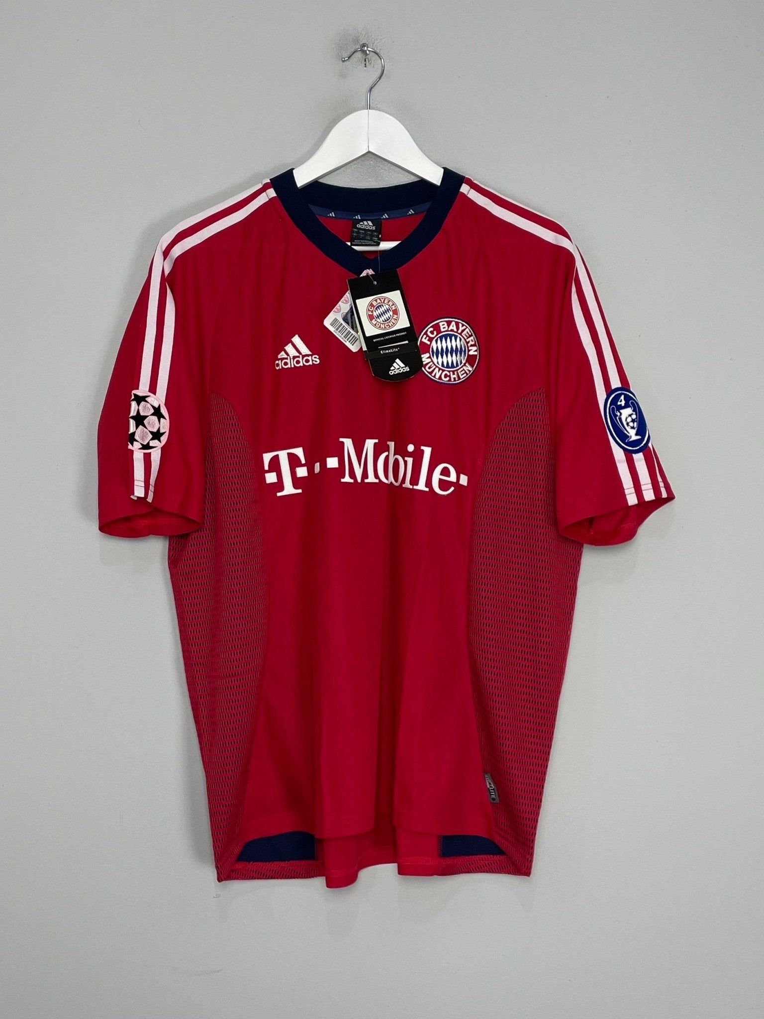 Shop 2002/04 BAYERN MUNICH BALLACK #13 *BNWT* C/L HOME SHIRT (L) ADIDAS, classic football shirts, vintage football shirts & retro soccer jerseys at Cult Kits