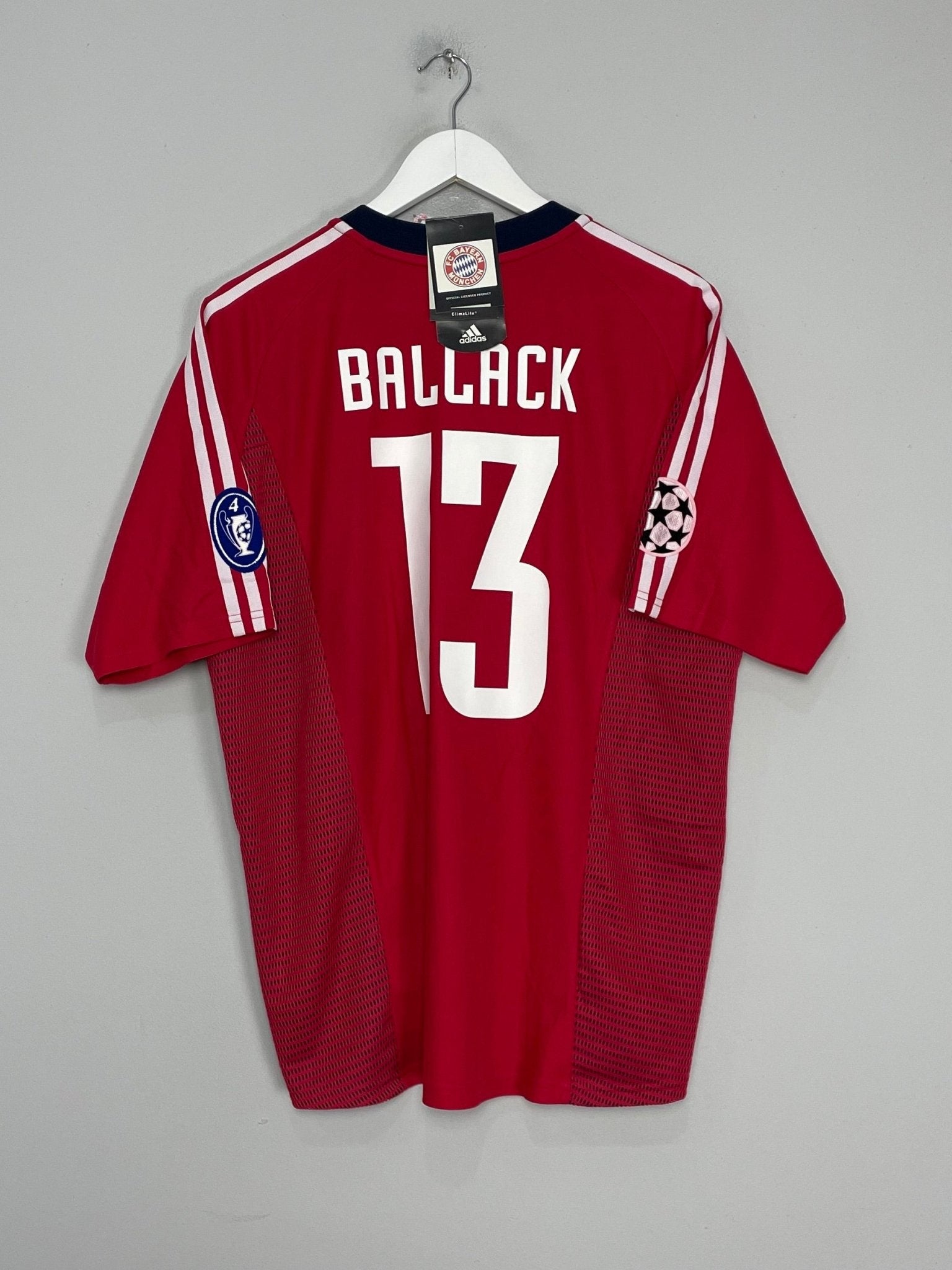 Shop 2002/04 BAYERN MUNICH BALLACK #13 *BNWT* C/L HOME SHIRT (L) ADIDAS, classic football shirts, vintage football shirts & retro soccer jerseys at Cult Kits