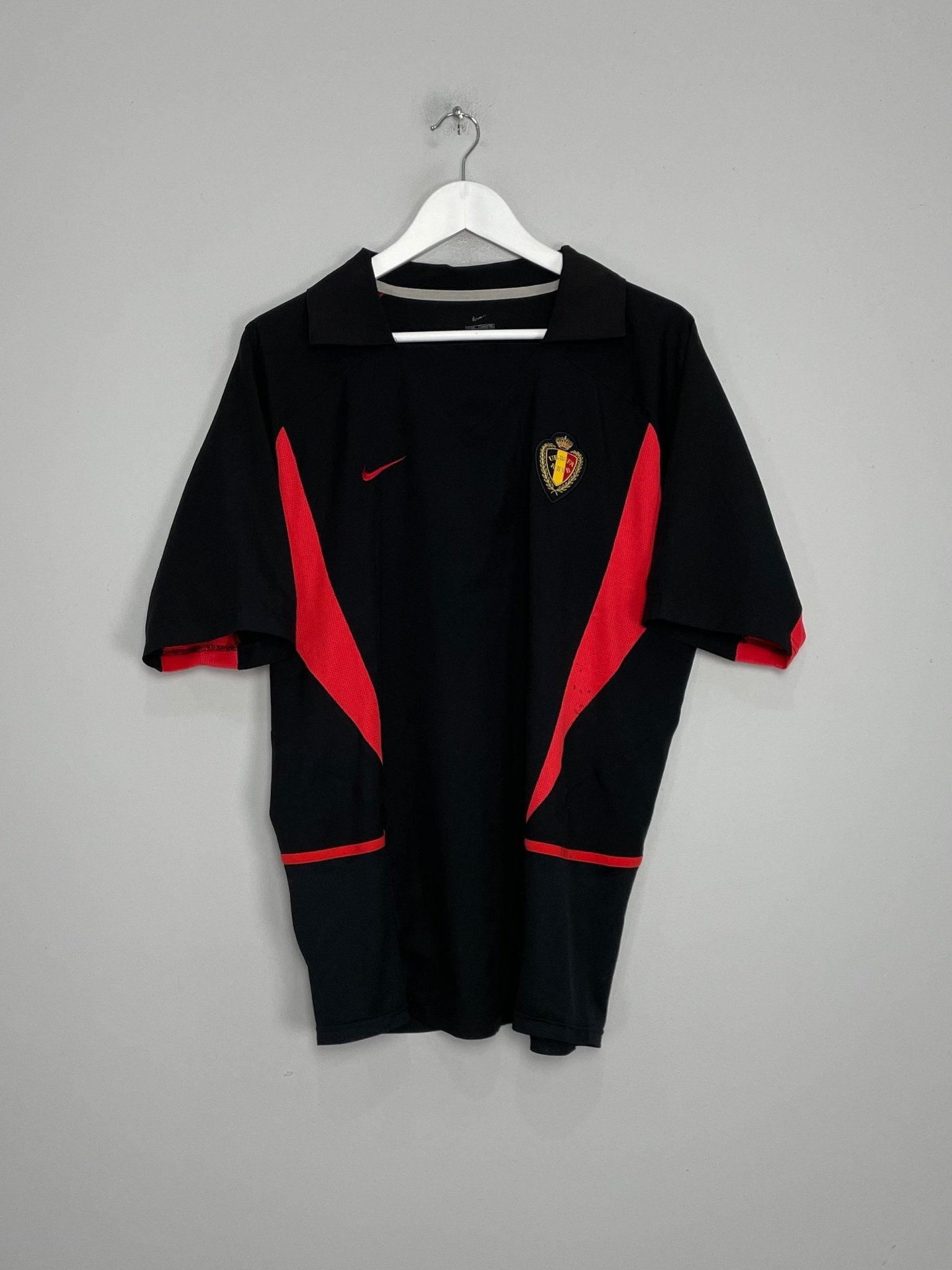 Shop 2002/04 BELGIUM AWAY SHIRT (L) NIKE, classic football shirts, vintage football shirts & retro soccer jerseys at Cult Kits