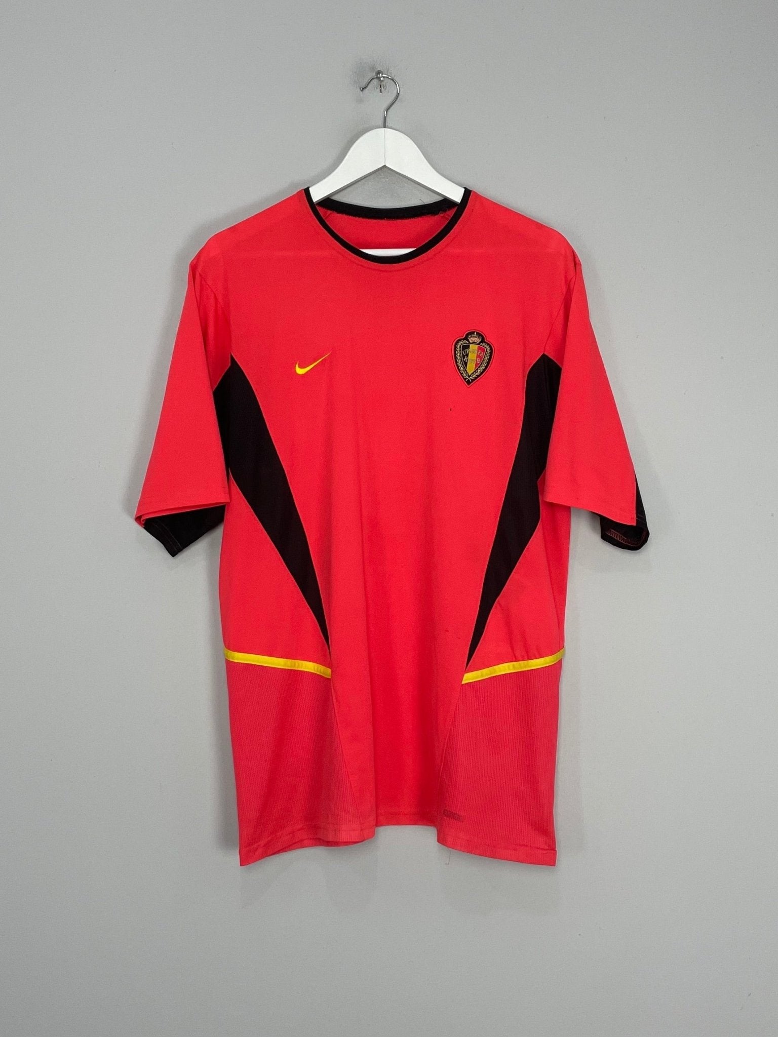 Shop 2002/04 BELGIUM HOME SHIRT (L) NIKE, classic football shirts, vintage football shirts & retro soccer jerseys at Cult Kits