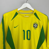 Shop 2002/04 BRAZIL RIVALDO #10 HOME SHIRT (XL) NIKE, classic football shirts, vintage football shirts & retro soccer jerseys at Cult Kits