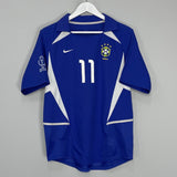 Shop 2002/04 BRAZIL RONALDINHO #10 AWAY SHIRT (S) NIKE, classic football shirts, vintage football shirts & retro soccer jerseys at Cult Kits