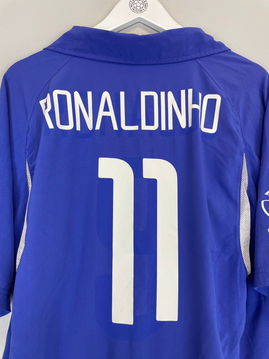 2002/04 BRAZIL RONALDINHO 11 AWAY SHIRT (L) NIKE - Cult Kits - Large - Buy Vintage Football Shirts, Authentic Retro Football Shirts For Sale, Classic Football Shirts & Soccer Jersey