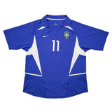 Buy 2002/04 Brazil Ronaldinho 11 Away Shirt (L) Nike ~ Free worldwide shipping available ~ Authentic Vintage Football Shirts from Cult Kits