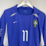 2002/04 BRAZIL RONALDINHO 11 AWAY SHIRT (L) NIKE - Cult Kits - Large - Buy Vintage Football Shirts, Authentic Retro Football Shirts For Sale, Classic Football Shirts & Soccer Jersey