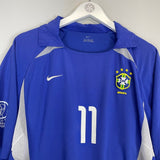 2002/04 BRAZIL RONALDINHO 11 AWAY SHIRT (L) NIKE - Cult Kits - Large - Buy Vintage Football Shirts, Authentic Retro Football Shirts For Sale, Classic Football Shirts & Soccer Jersey