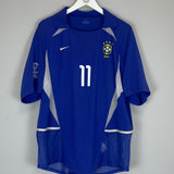 2002/04 BRAZIL RONALDINHO 11 AWAY SHIRT (L) NIKE - Cult Kits - Large - Buy Vintage Football Shirts, Authentic Retro Football Shirts For Sale, Classic Football Shirts & Soccer Jersey