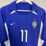 Shop 2002/04 BRAZIL RONALDINHO #11 AWAY SHIRT (L) NIKE, classic football shirts, vintage football shirts & retro soccer jerseys at Cult Kits