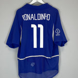 2002/04 BRAZIL RONALDINHO 11 AWAY SHIRT (L) NIKE - Cult Kits - Large - Buy Vintage Football Shirts, Authentic Retro Football Shirts For Sale, Classic Football Shirts & Soccer Jersey