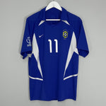 Shop 2002/04 BRAZIL RONALDINHO #11 AWAY SHIRT (M) NIKE, classic football shirts, vintage football shirts & retro soccer jerseys at Cult Kits