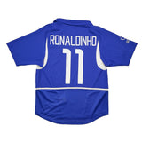 Buy 2002/04 Brazil Ronaldinho 11 Away Shirt (M) Nike ~ Free worldwide shipping ~ Authentic Vintage Football Shirts from Cult Kits