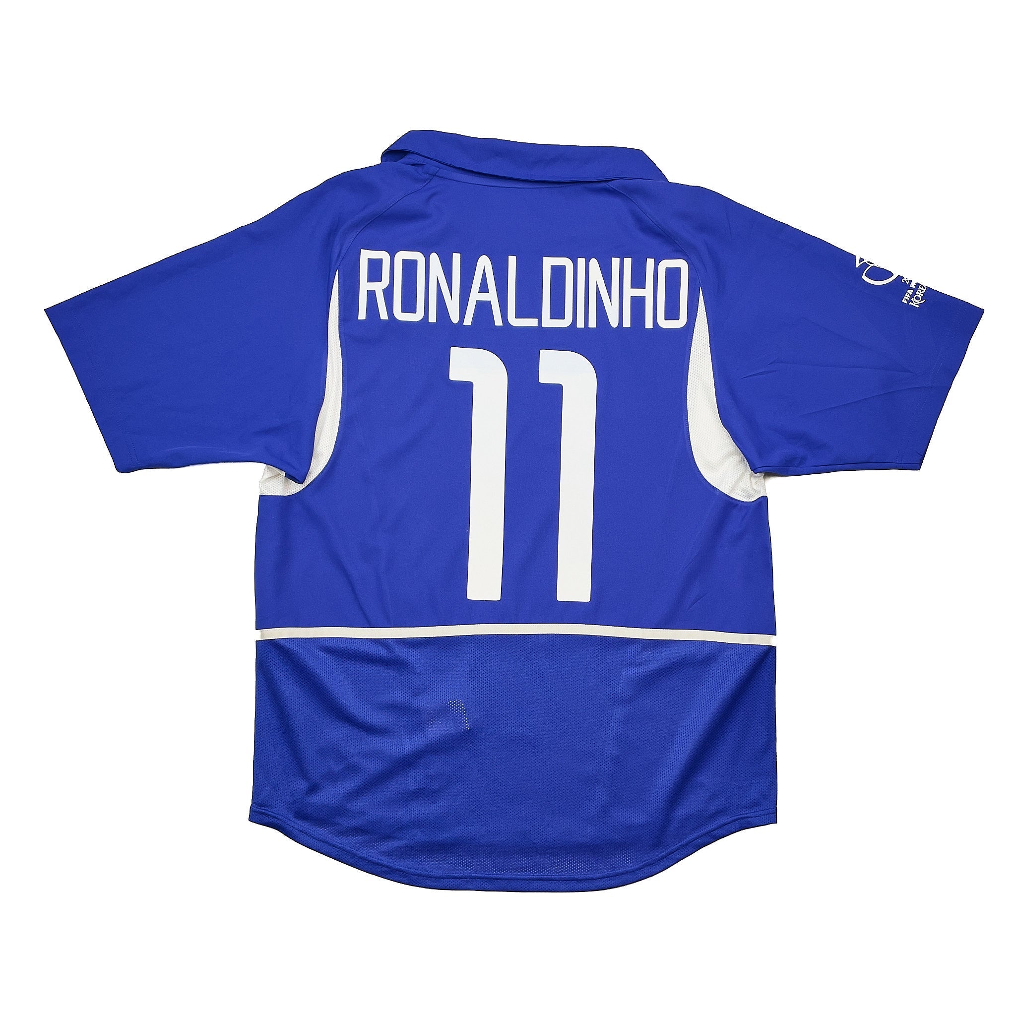 Buy 2002/04 Brazil Ronaldinho 11 Away Shirt (M) Nike ~ Free worldwide shipping ~ Authentic Vintage Football Shirts from Cult Kits