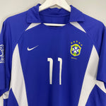 Shop 2002/04 BRAZIL RONALDINHO #11 AWAY SHIRT (M) NIKE, classic football shirts, vintage football shirts & retro soccer jerseys at Cult Kits