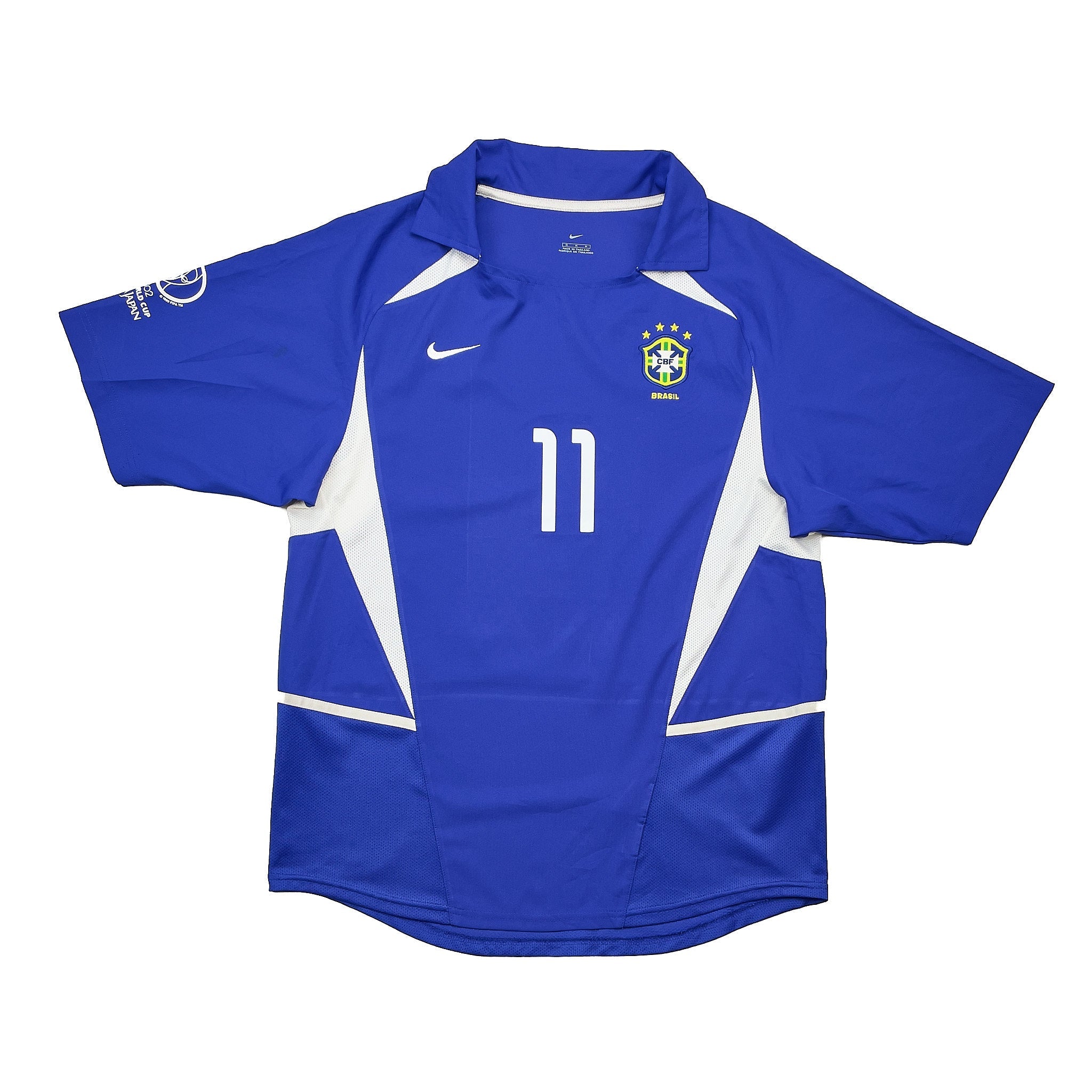 Buy 2002/04 Brazil Ronaldinho 11 Away Shirt (M) Nike ~ Free worldwide shipping ~ Authentic Vintage Football Shirts from Cult Kits