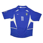 Buy 2002/04 Brazil Ronaldinho 11 Away Shirt (M) Nike ~ Free worldwide shipping ~ Authentic Vintage Football Shirts from Cult Kits