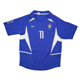 Buy 2002/04 Brazil Ronaldinho 11 Away Shirt (M) Nike ~ Free worldwide shipping ~ Authentic Vintage Football Shirts from Cult Kits