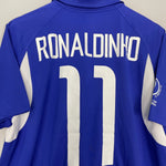 Shop 2002/04 BRAZIL RONALDINHO #11 AWAY SHIRT (M) NIKE, classic football shirts, vintage football shirts & retro soccer jerseys at Cult Kits