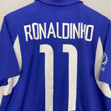 Shop 2002/04 BRAZIL RONALDINHO #11 AWAY SHIRT (M) NIKE, classic football shirts, vintage football shirts & retro soccer jerseys at Cult Kits