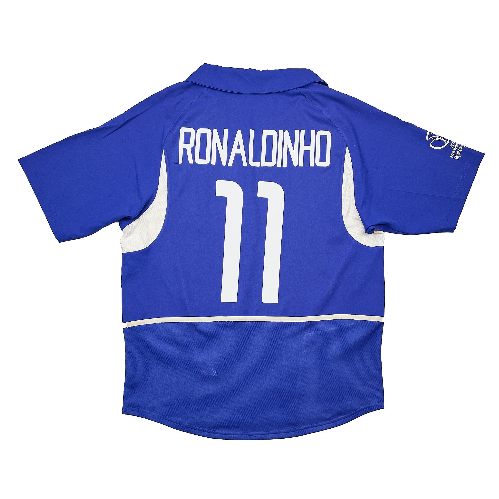 Buy 2002/04 Brazil Ronaldinho 11 Away Shirt (M) Nike ~ Free worldwide shipping ~ Authentic Vintage Football Shirts from Cult Kits