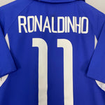 Shop 2002/04 BRAZIL RONALDINHO #11 AWAY SHIRT (S) NIKE, classic football shirts, vintage football shirts & retro soccer jerseys at Cult Kits