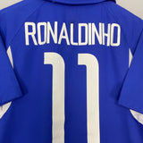 Shop 2002/04 BRAZIL RONALDINHO #11 AWAY SHIRT (S) NIKE, classic football shirts, vintage football shirts & retro soccer jerseys at Cult Kits
