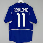 Shop 2002/04 BRAZIL RONALDINHO #11 AWAY SHIRT (S) NIKE, classic football shirts, vintage football shirts & retro soccer jerseys at Cult Kits