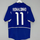 Shop 2002/04 BRAZIL RONALDINHO #11 AWAY SHIRT (S) NIKE, classic football shirts, vintage football shirts & retro soccer jerseys at Cult Kits