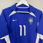 Shop 2002/04 BRAZIL RONALDINHO #11 AWAY SHIRT (S) NIKE, classic football shirts, vintage football shirts & retro soccer jerseys at Cult Kits