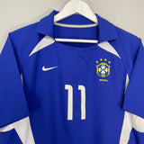 Shop 2002/04 BRAZIL RONALDINHO #11 AWAY SHIRT (S) NIKE, classic football shirts, vintage football shirts & retro soccer jerseys at Cult Kits