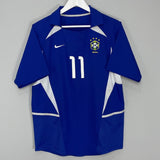 Shop 2002/04 BRAZIL RONALDINHO #11 AWAY SHIRT (S) NIKE, classic football shirts, vintage football shirts & retro soccer jerseys at Cult Kits