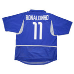 Buy 2002/04 Brazil Ronaldinho 11 *Player Issue* Away Shirt (L) Nike ~ Free worldwide shipping ~ Authentic Vintage Football Shirts from Cult Kits