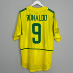 Shop 2002/04 BRAZIL RONALDO #9 HOME SHIRT (L) NIKE, classic football shirts, vintage football shirts & retro soccer jerseys at Cult Kits