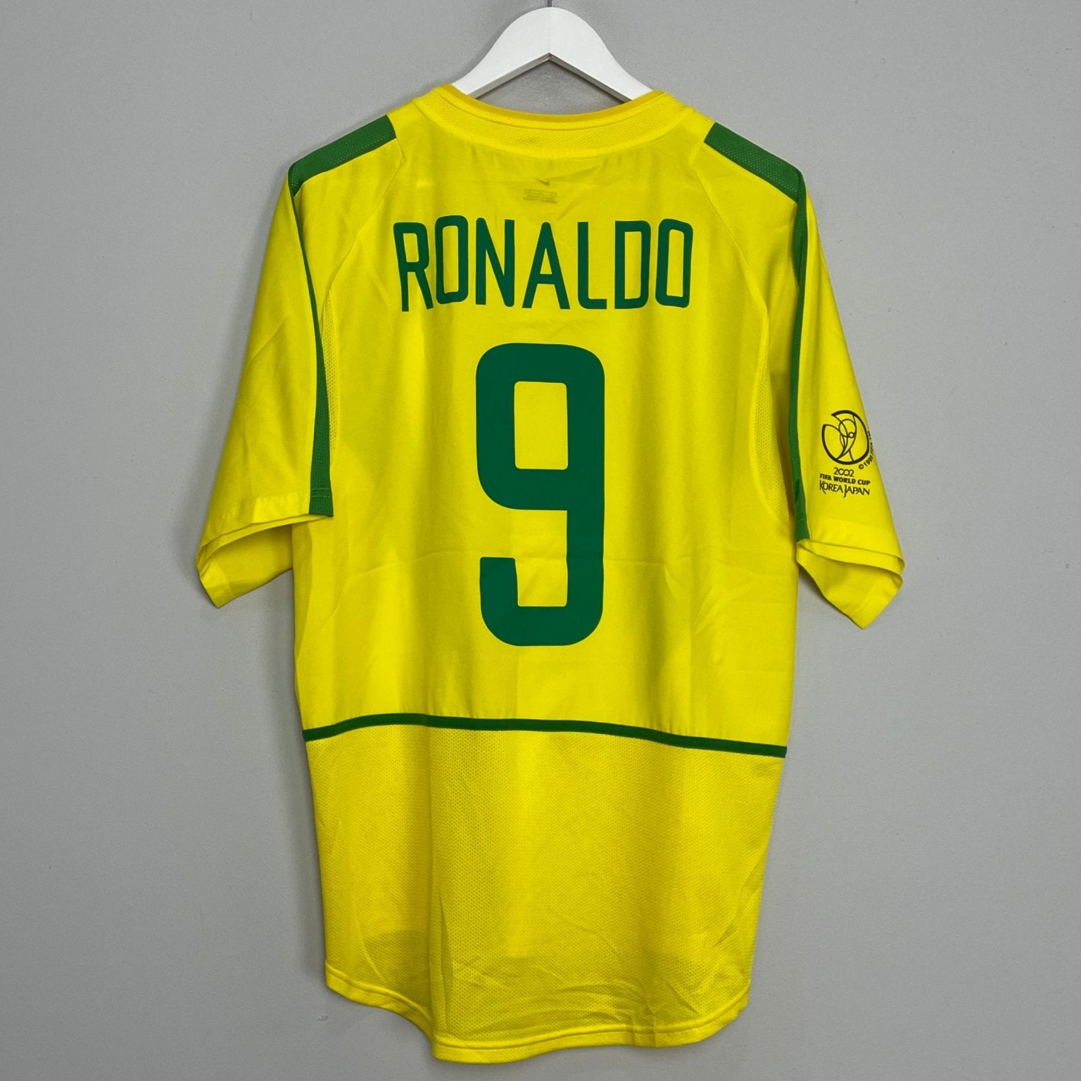 Shop 2002/04 BRAZIL RONALDO #9 HOME SHIRT (L) NIKE, classic football shirts, vintage football shirts & retro soccer jerseys at Cult Kits