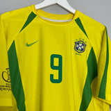 Shop 2002/04 BRAZIL RONALDO #9 HOME SHIRT (L) NIKE, classic football shirts, vintage football shirts & retro soccer jerseys at Cult Kits
