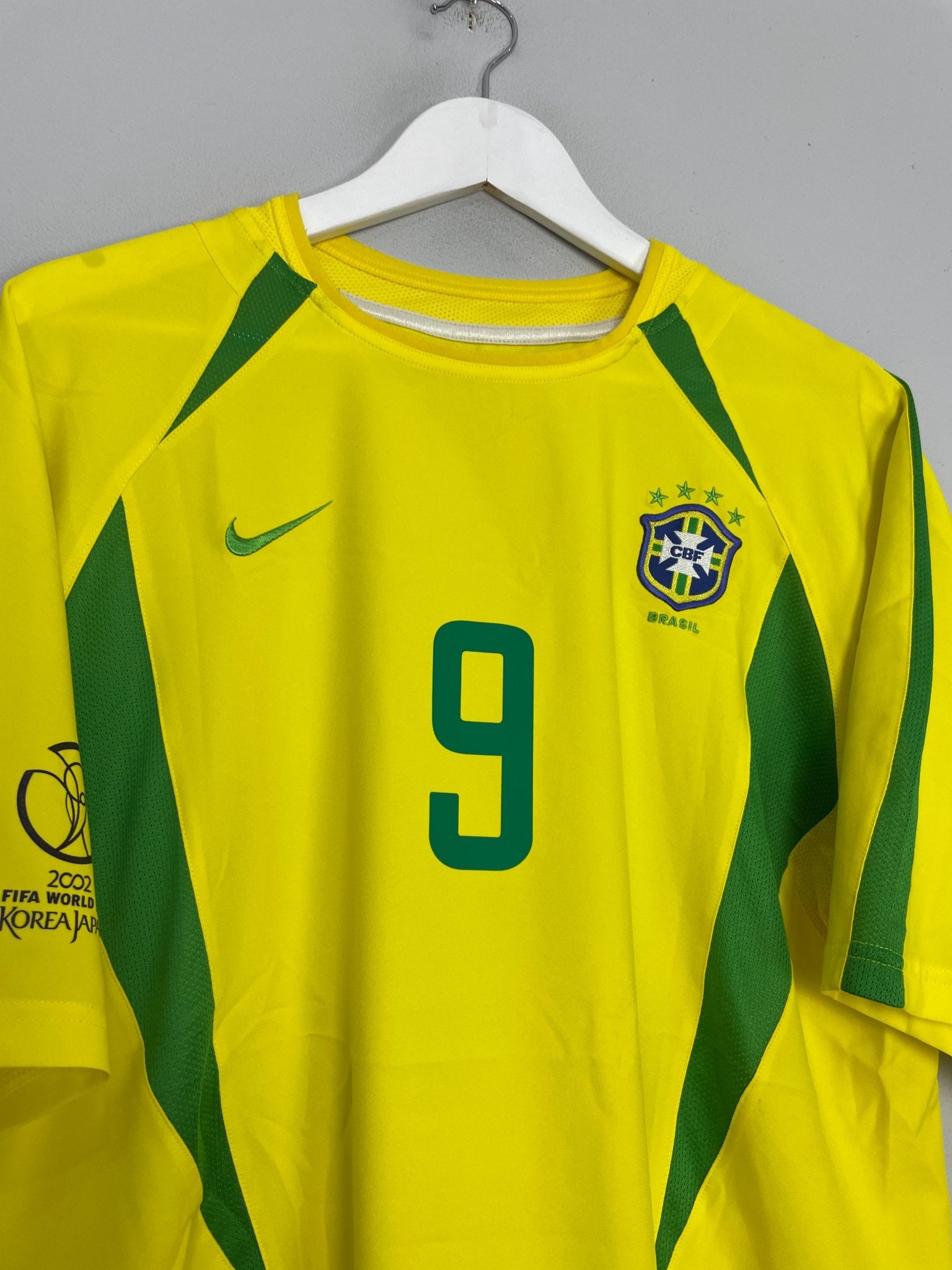 Shop 2002/04 BRAZIL RONALDO #9 HOME SHIRT (L) NIKE, classic football shirts, vintage football shirts & retro soccer jerseys at Cult Kits