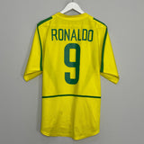 Shop 2002/04 BRAZIL RONALDO #9 HOME SHIRT (L) NIKE, classic football shirts, vintage football shirts & retro soccer jerseys at Cult Kits