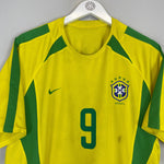 Shop 2002/04 BRAZIL RONALDO #9 HOME SHIRT (M) NIKE, classic football shirts, vintage football shirts & retro soccer jerseys at Cult Kits